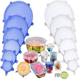 6/12/24PCS BPA-free Silicone Stretch Lids; Food Bowl Covers; Reusable Food Saving Cover; Stretchable Multifunctional Fruit And Vegetable Fresh-ke (Color: 24PCS Pink)